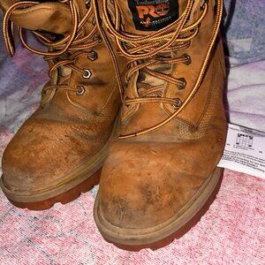 Timberland PRO Boots Waterproof Wheat Nubuck 6" Steel Toe Boots AS IS